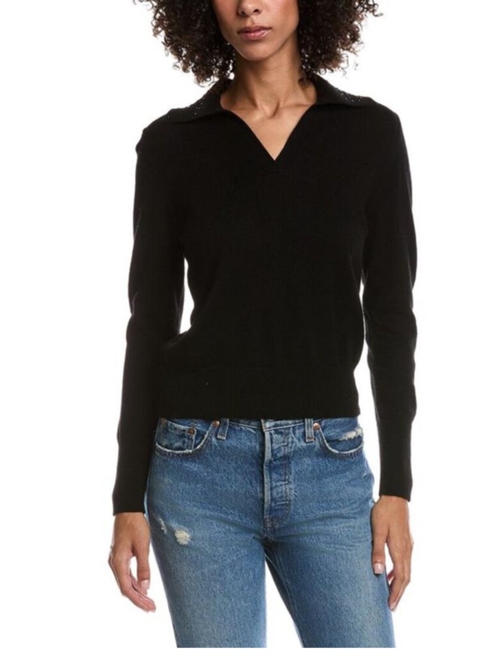 Vince Cashmere Polo Sweater Size M